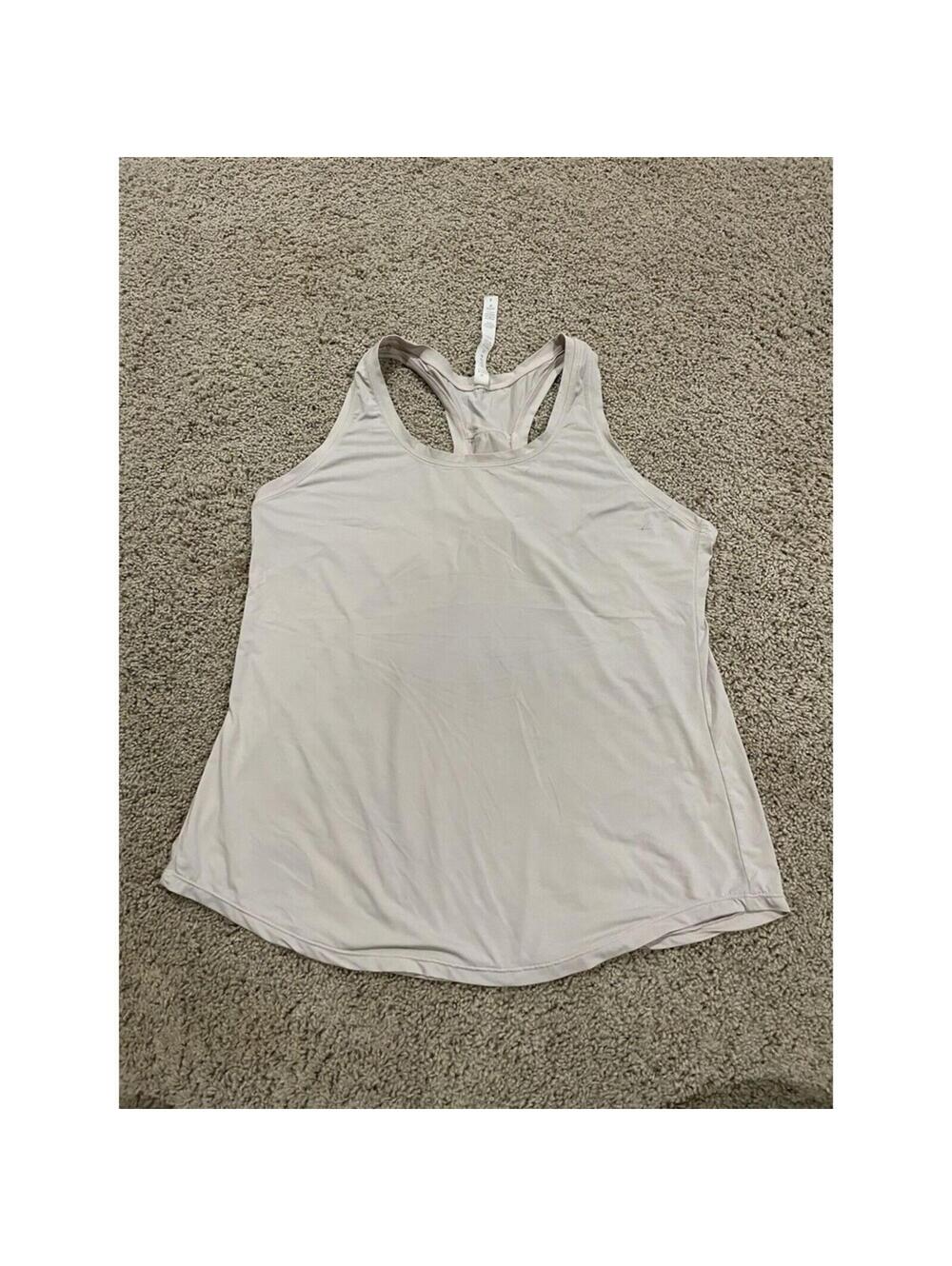 Women’s Lululemon Racerback Tank Top Beige Size 8 Stretchy